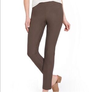 Eileen Fisher washable crepe pants Brown taupe  Women's large